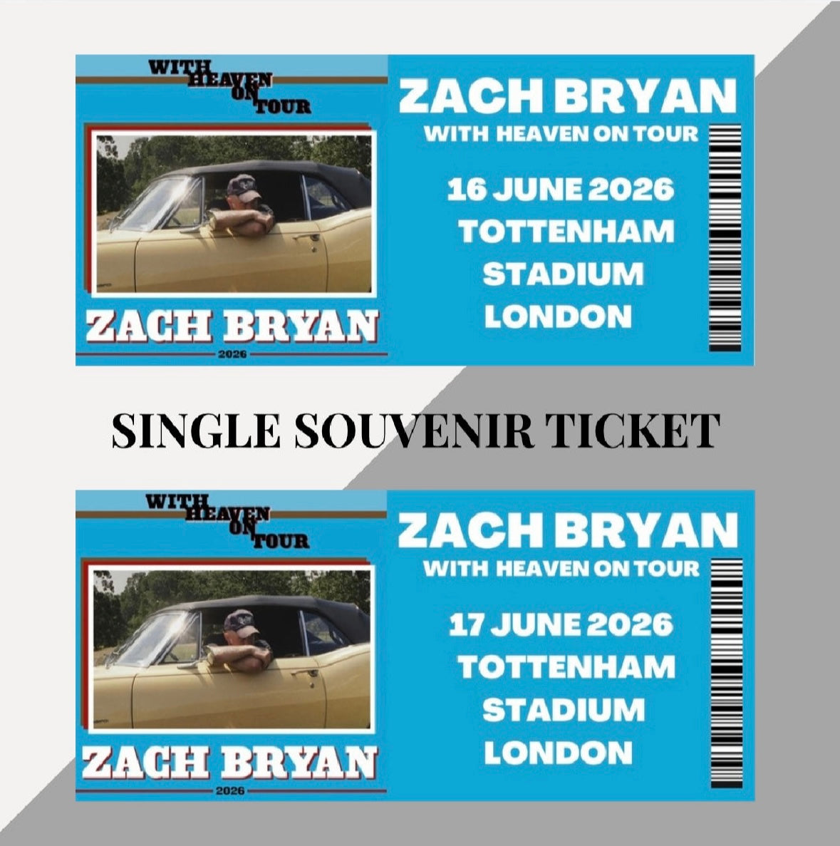 Souvenir tickets