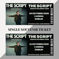 The Script ‘Man in the Arena’ inspired souvenir tickets