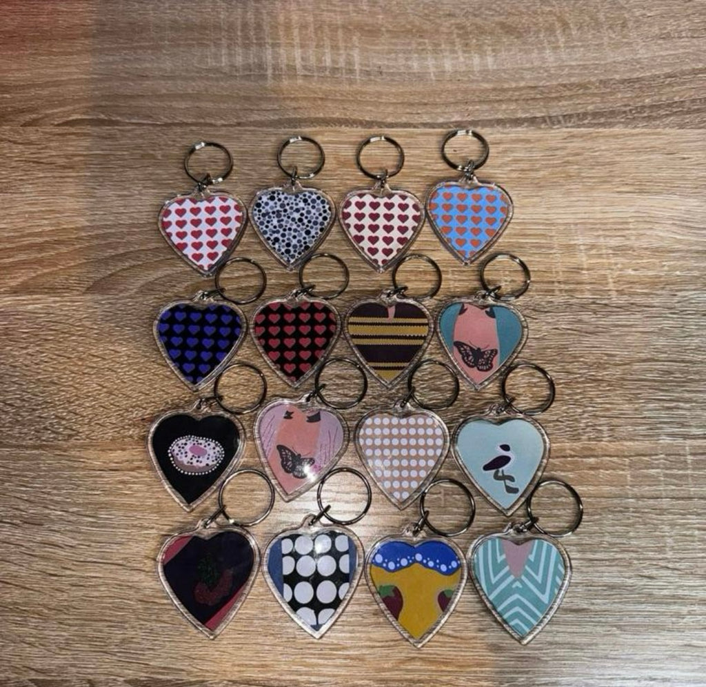 Harry Styles ‘Love on Tour’ inspired heart shaped keyrings