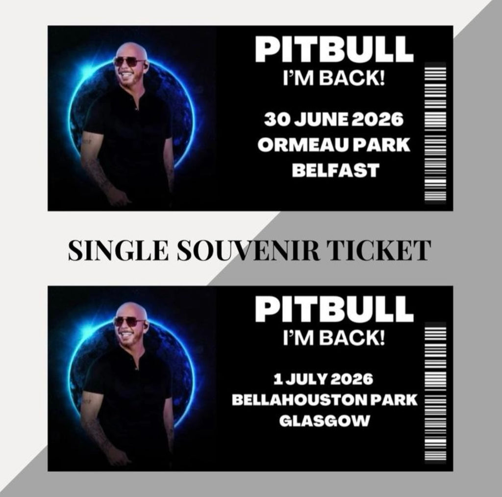 Pitbull ‘I’m Back!’ Inspired souvenir tickets