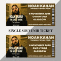 Noah Kahan ‘The Great Divide Tour’ inspired souvenir tickets