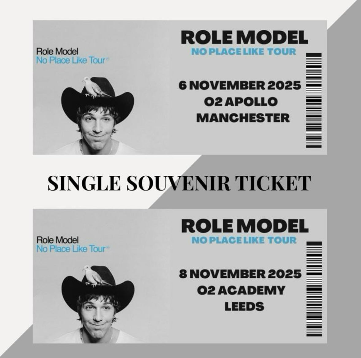Role Model ‘No Place Like Tour’ inspired souvenir tickets