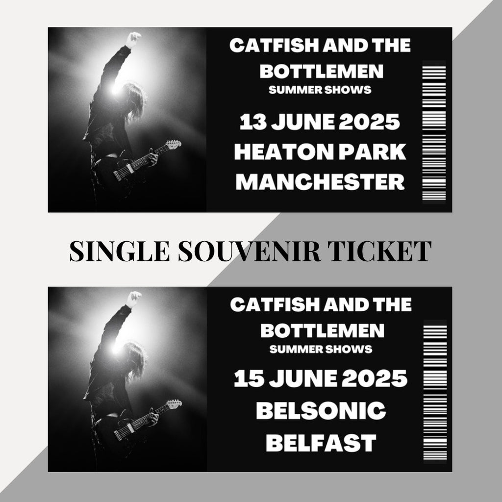 Catfish and The Bottlemen Tour inspired souvenir tickets
