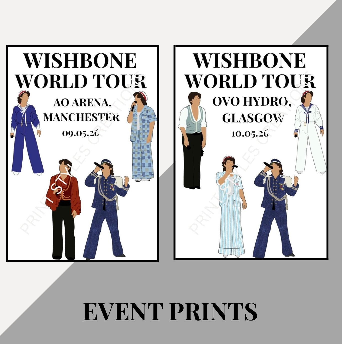Conan Gray ‘The Wishbone Tour’ inspired event prints
