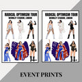 Dua Lipa ‘Radical Optimism’ Tour inspired event prints