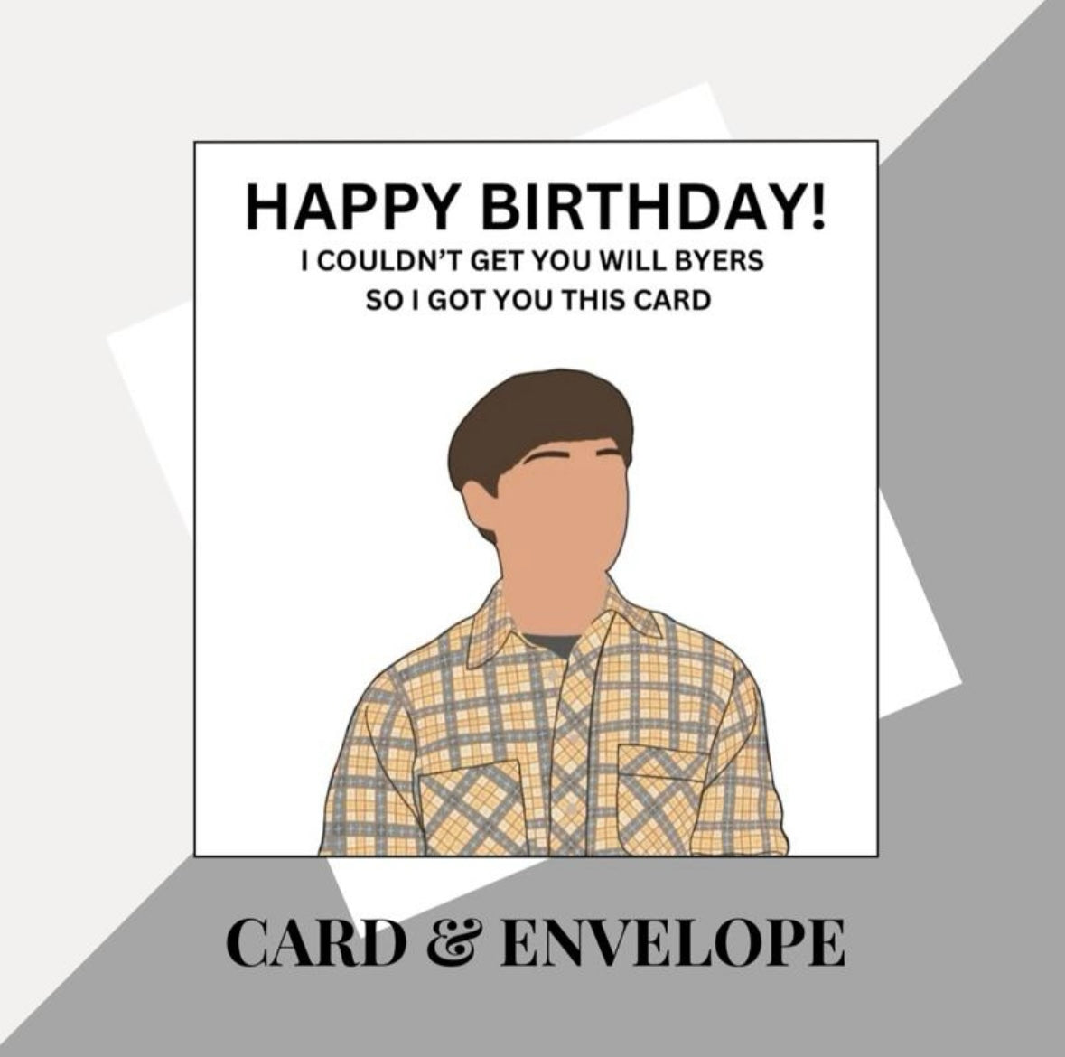 Stranger Things inspired birthday cards
