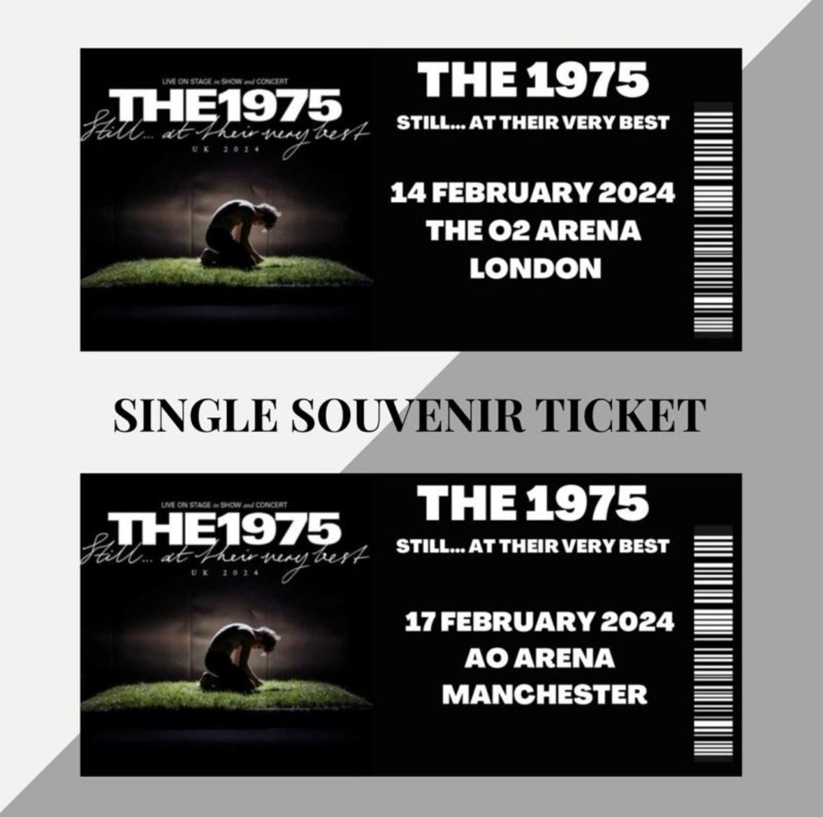 The 1975 ‘Still At Their Very Best’ inspired souvenir tickets