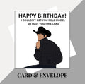 Role Model inspired birthday card