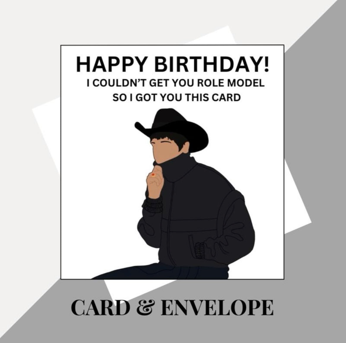 Role Model inspired birthday card