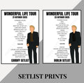 Tom Odell ‘Wonderful Life Tour’ inspired setlist prints