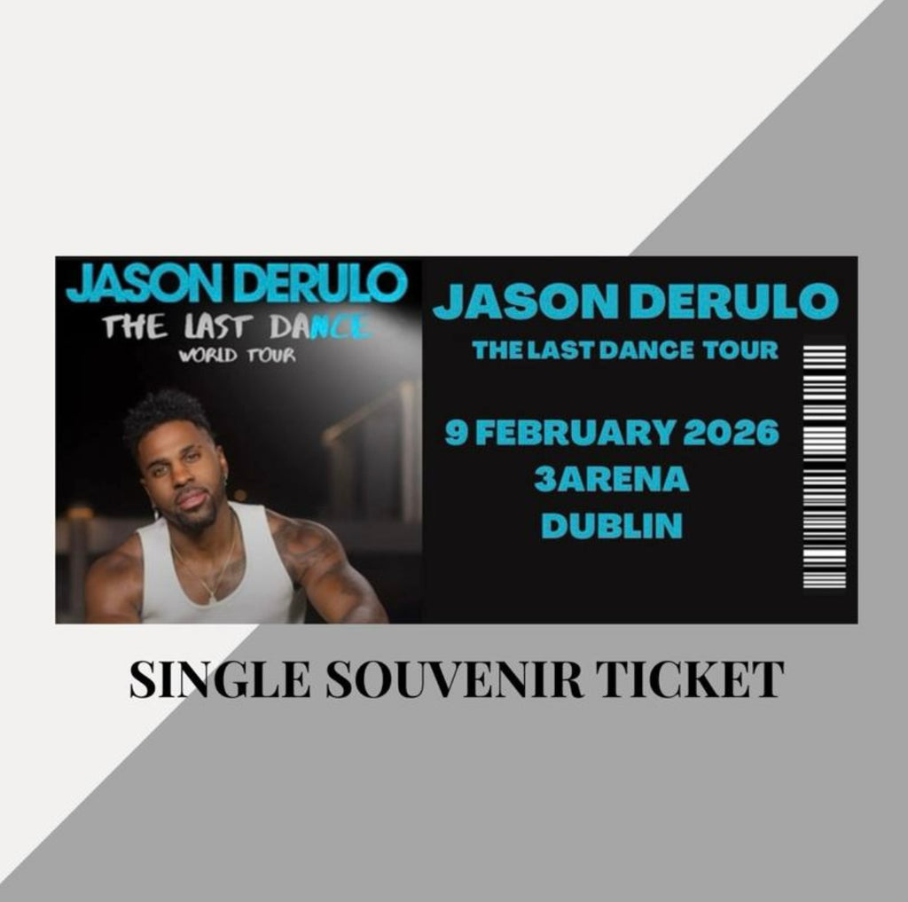 Jason Derulo ‘The Last Dance Tour’ inspired souvenir tickets