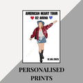 Benson Boone American Heart Tour personalised prints