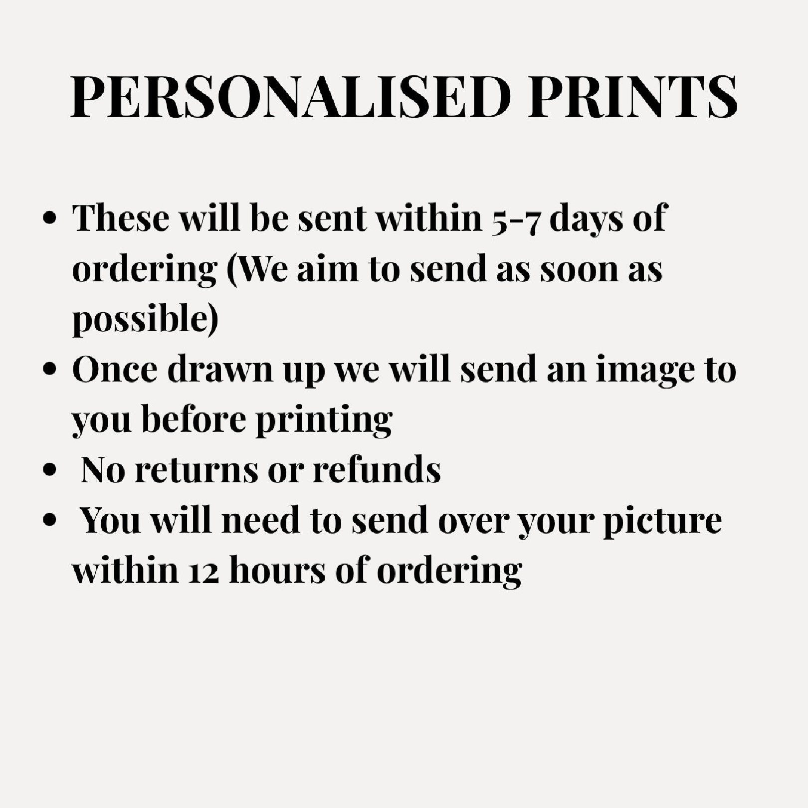 Sam Fender People Watching Tour inspired personalised tour prints