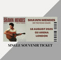 Shawn Mendes ‘On The Road Again’ Tour souvenir tickets