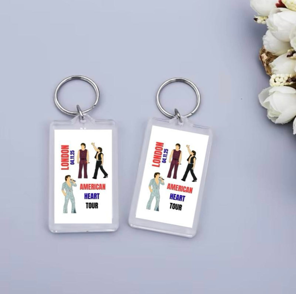 Benson Boone ‘American Heart Tour’ inspired keyrings