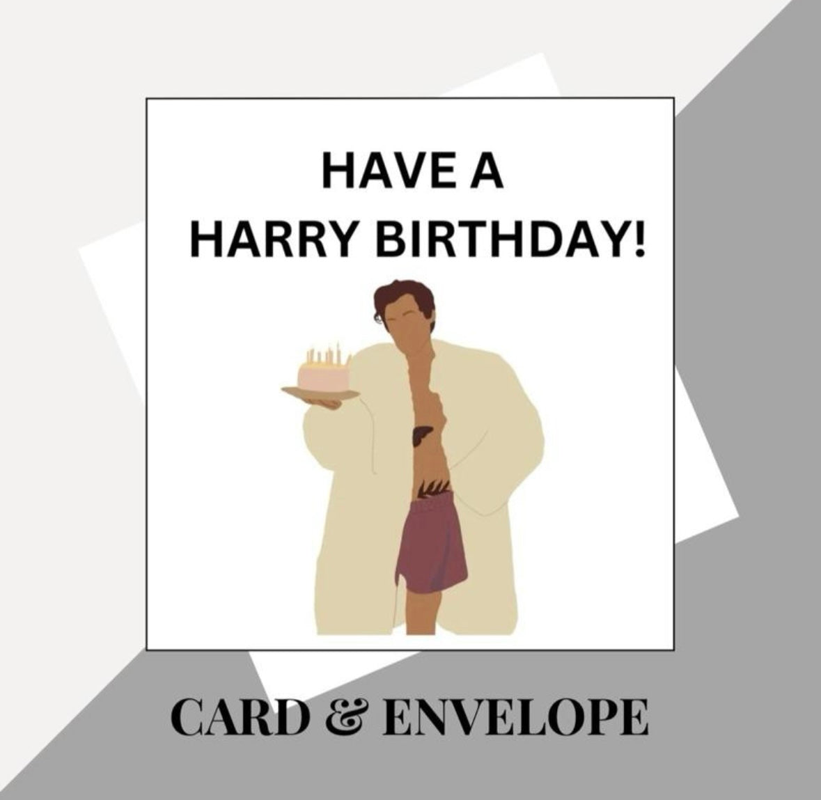 Harry Styles inspired birthday cards
