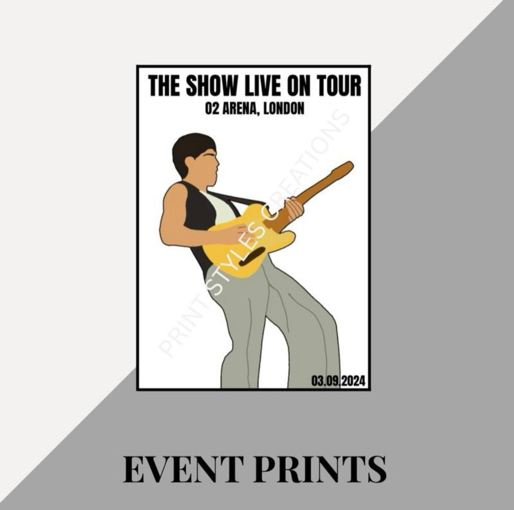 Niall Horan ‘The Show Live On Tour’ inspired event prints