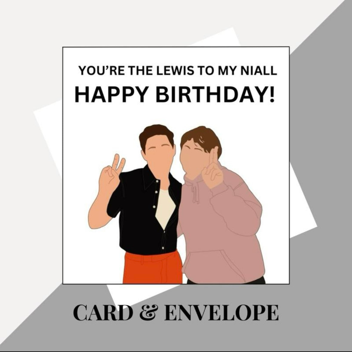 Niall Horan & Lewis Capaldi inspired birthday cards