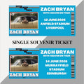 Zach Bryan ‘With Heaven on Tour’ inspired souvenir tickets