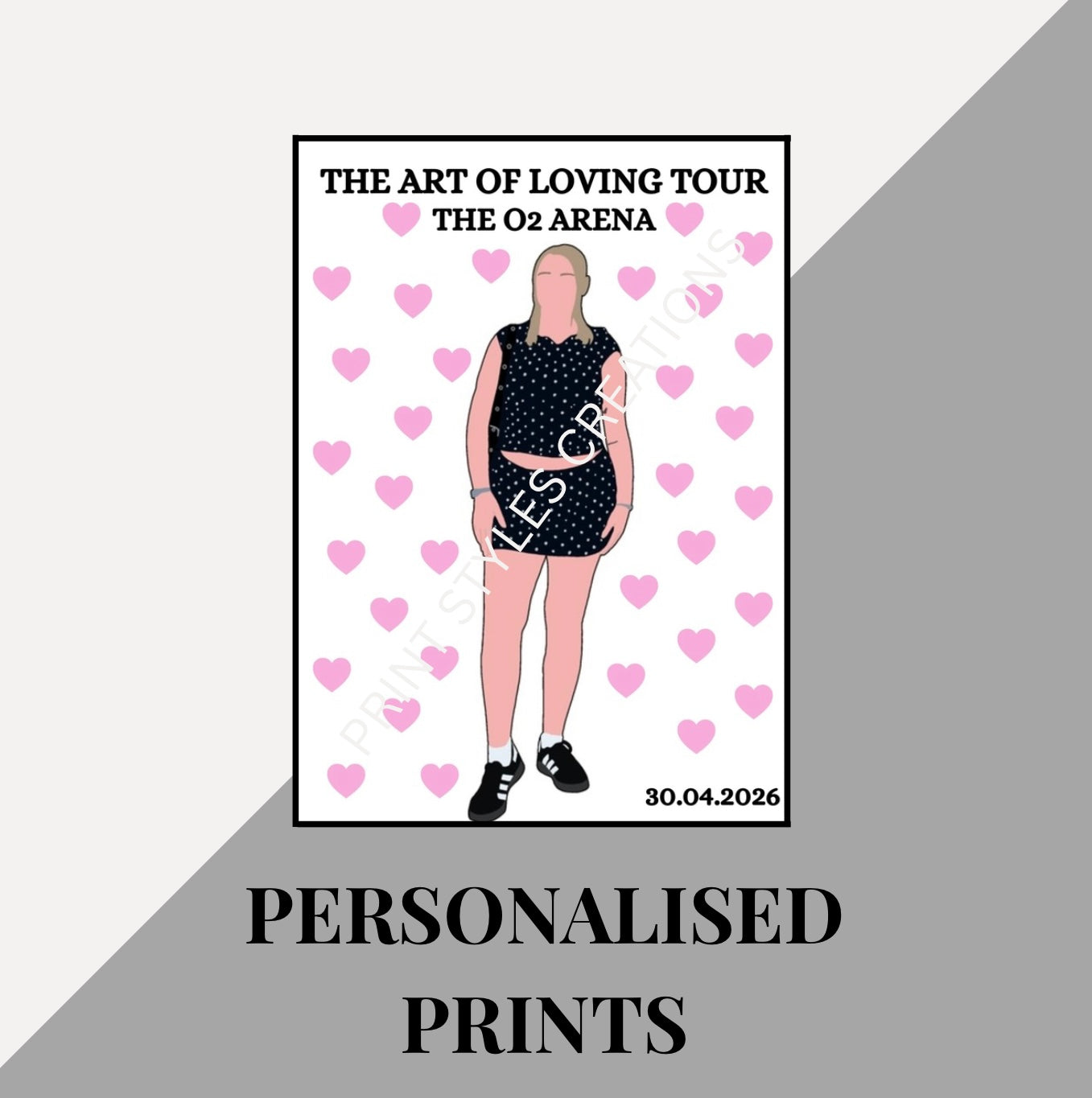 Olivia Dean The Art of Loving Tour personalised tour prints
