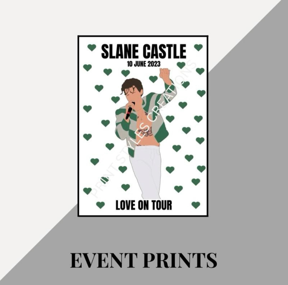 Harry Styles ‘Love On Tour’ inspired event prints
