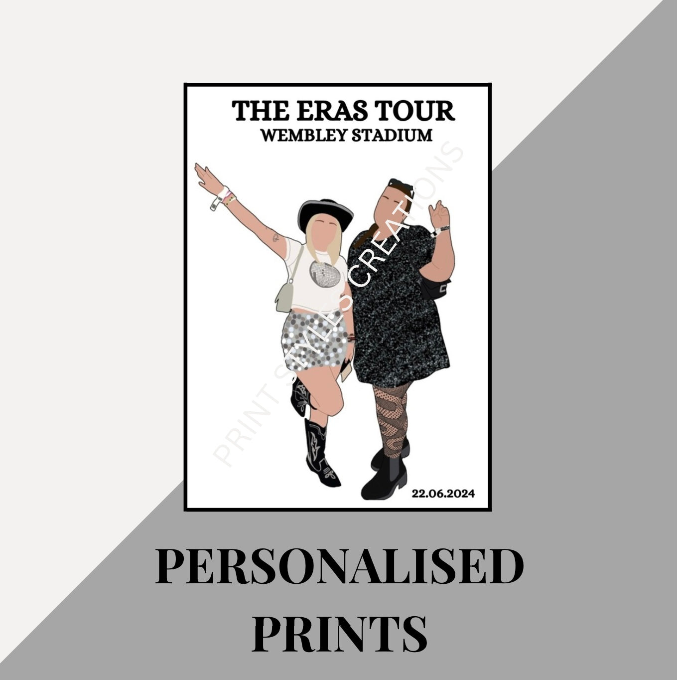 Taylor Swift The Eras Tour personalised prints