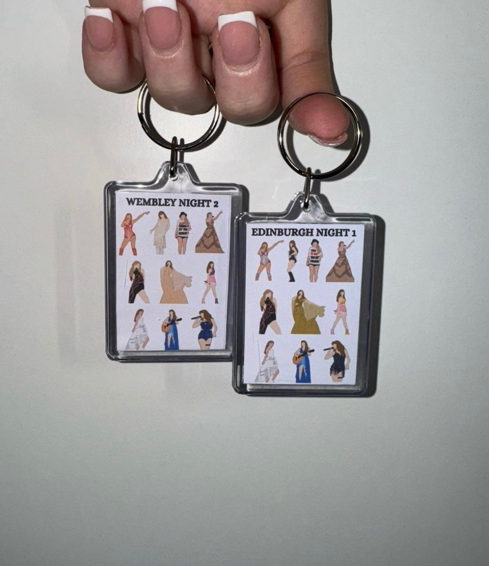 Taylor Swift ‘The Eras Tour’ inspired keyrings