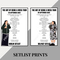 Lauren Spencer Smith ‘The Art of Being a Mess’ Tour inspired setlist prints