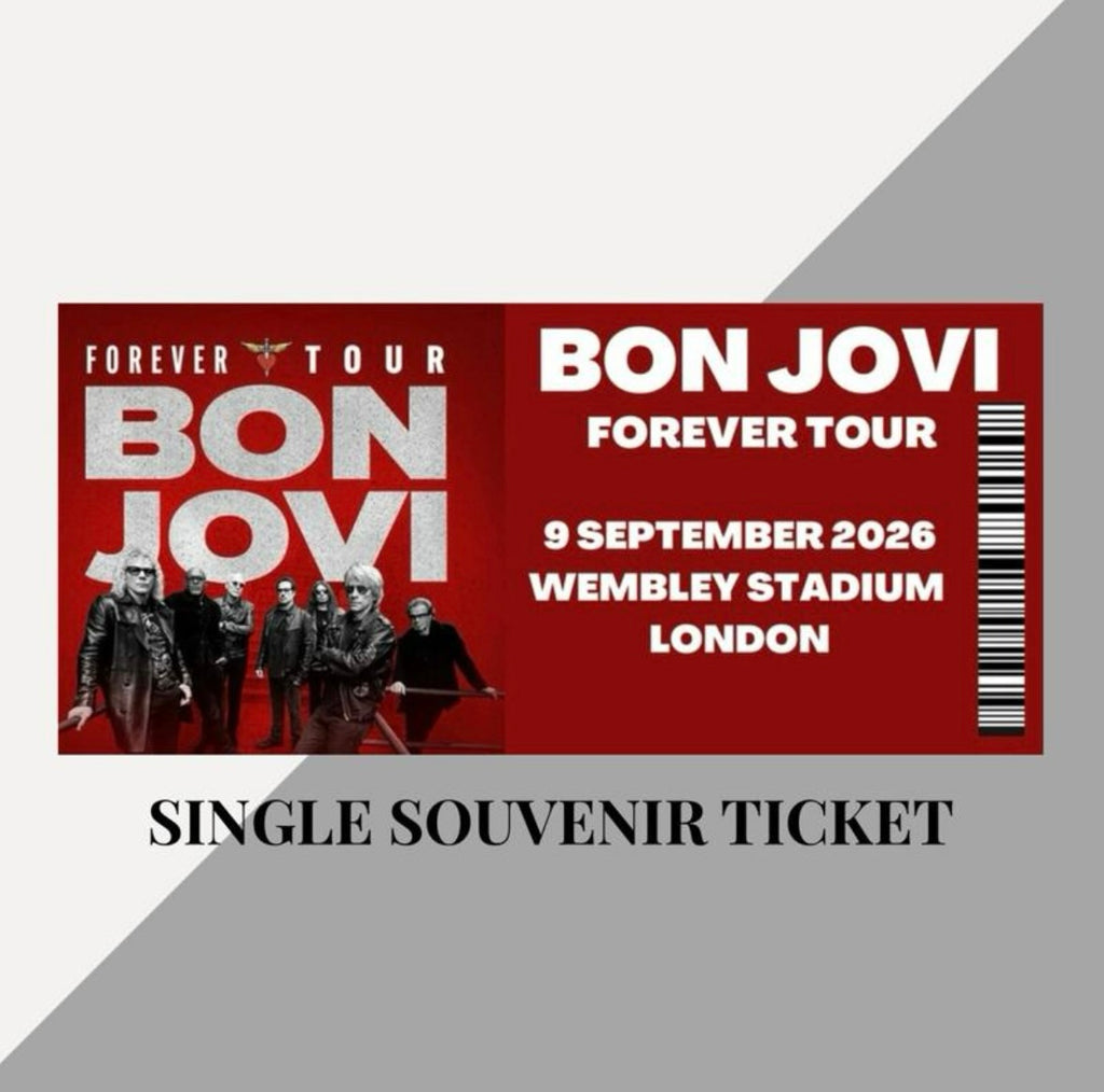 Bon Jovi ‘Forever Tour’ inspired souvenir tickets
