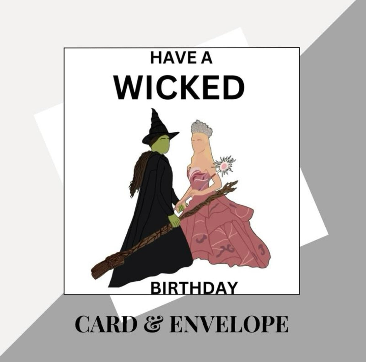 Wicked inspired birthday card