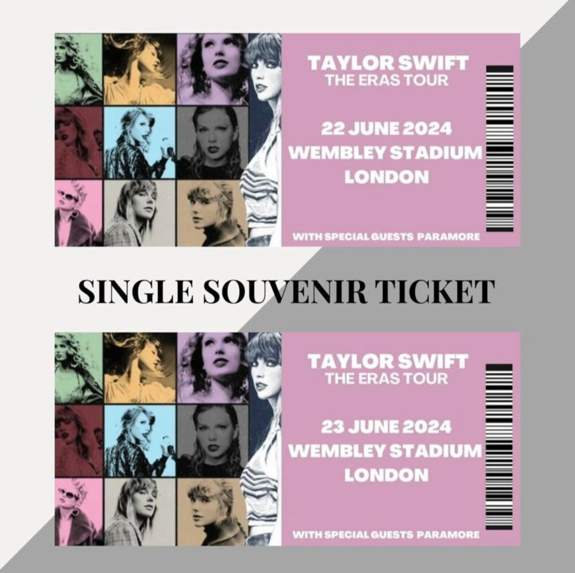 Taylor Swift ‘The Eras Tour’ inspired souvenir tickets