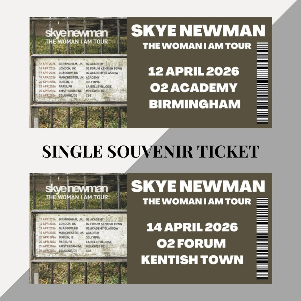 Skye Newman ‘The Woman I Am’ Tour inspired souvenir tickets