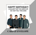 Westlife inspired birthday card