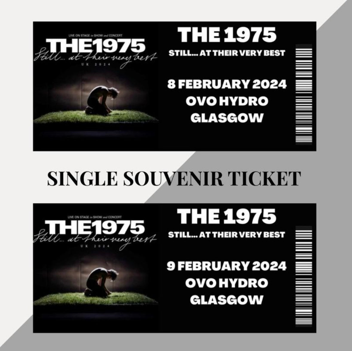 The 1975 ‘Still At Their Very Best’ inspired souvenir tickets