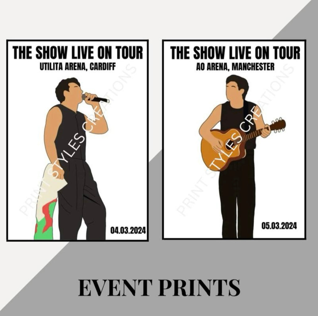 Niall Horan ‘The Show Live On Tour’ inspired event prints