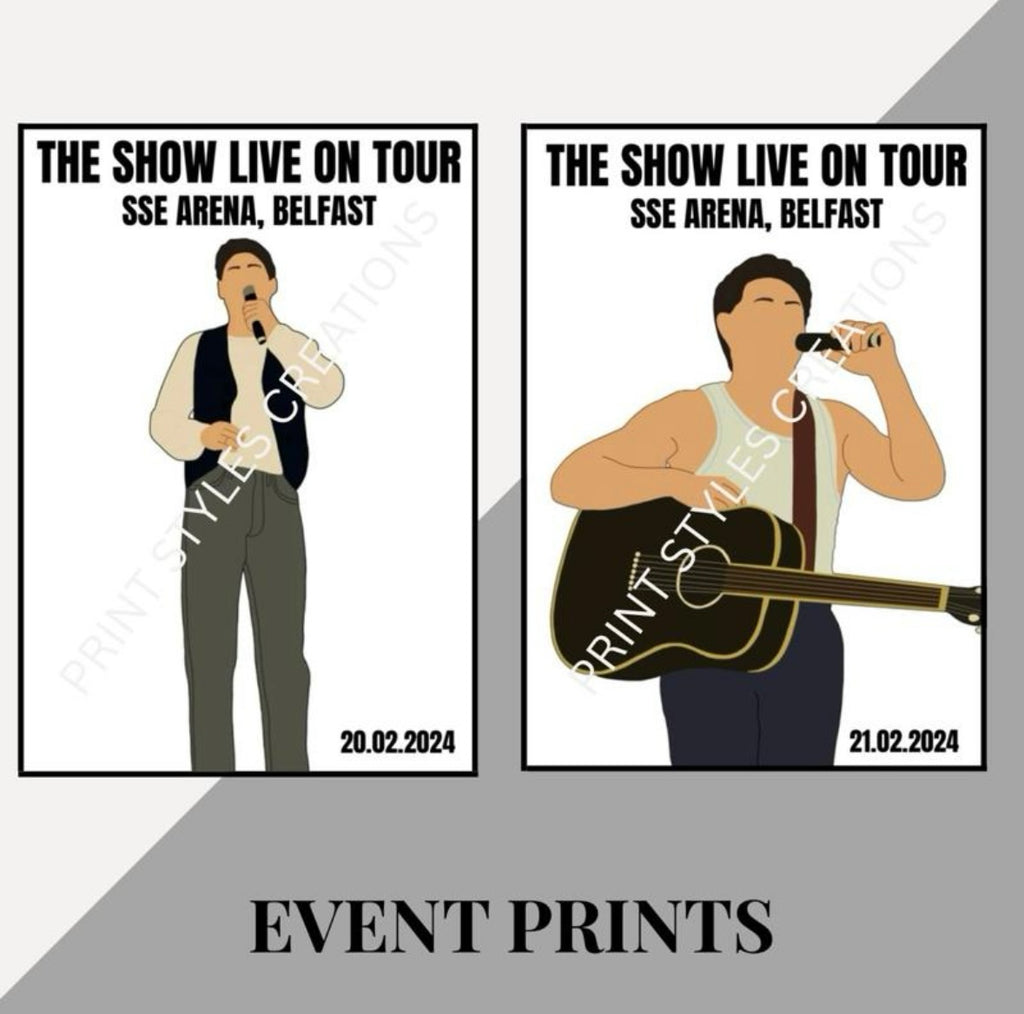 Niall Horan ‘The Show Live On Tour’ inspired event prints
