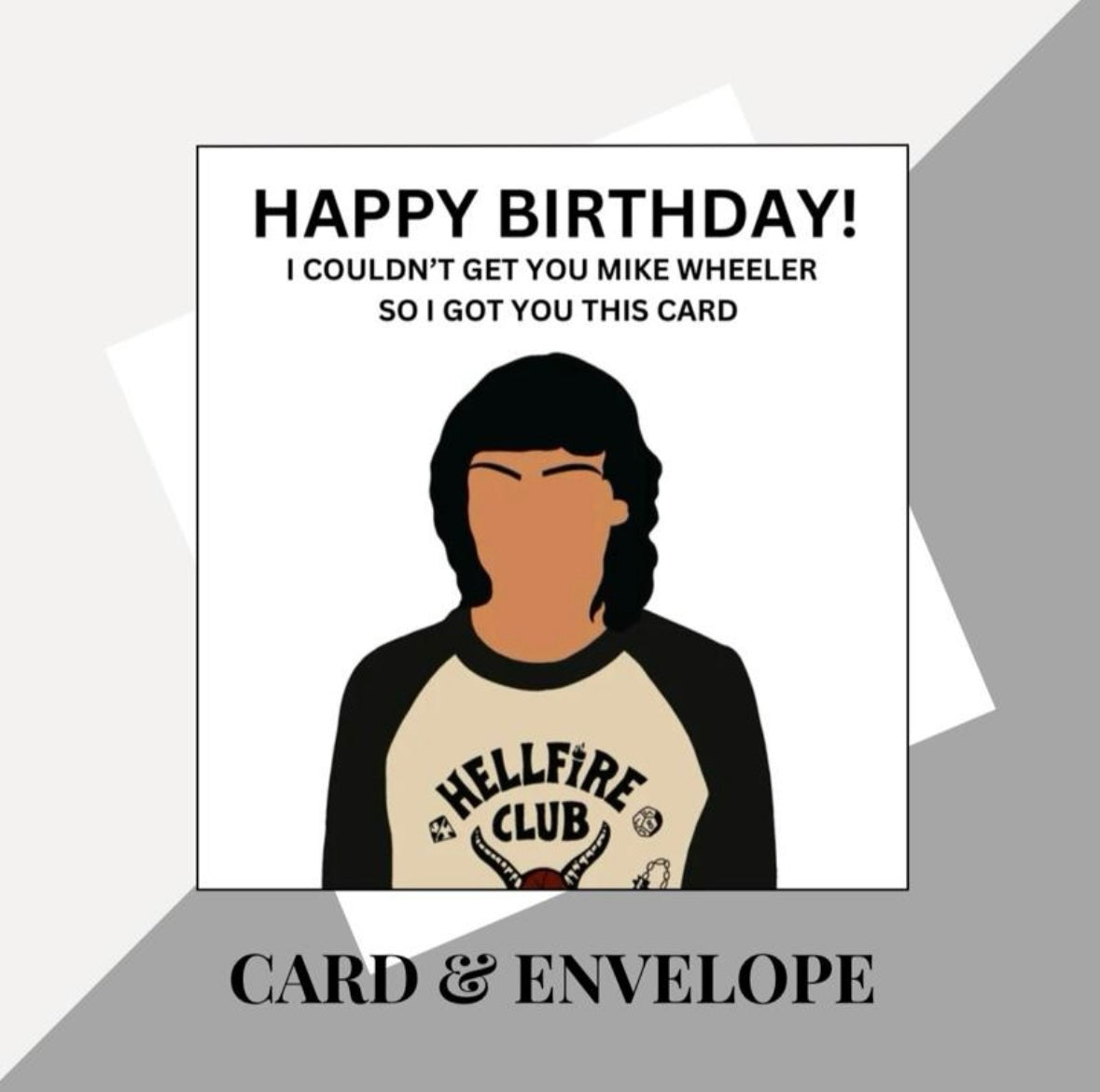 Stranger Things inspired birthday cards