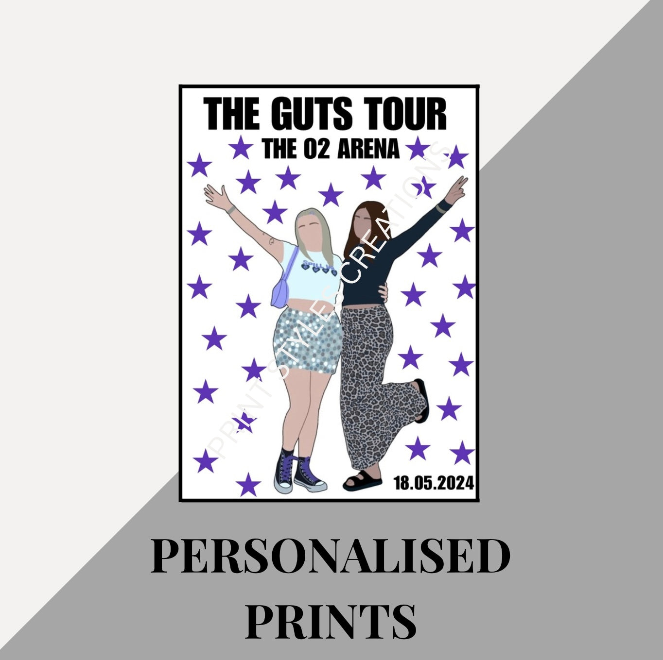 Olivia Rodrigo Guts Tour personalised prints