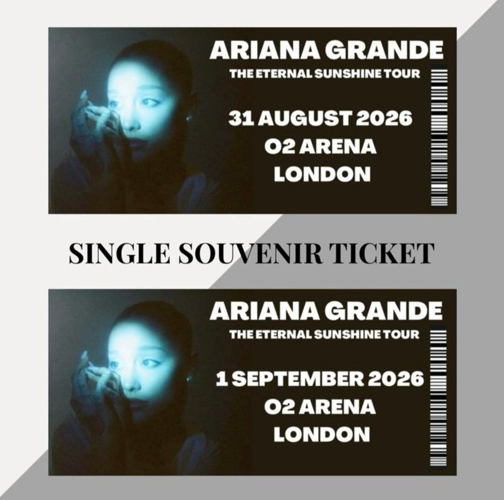 Ariana Grande ‘Eternal Sunshine’ inspired souvenir tickets