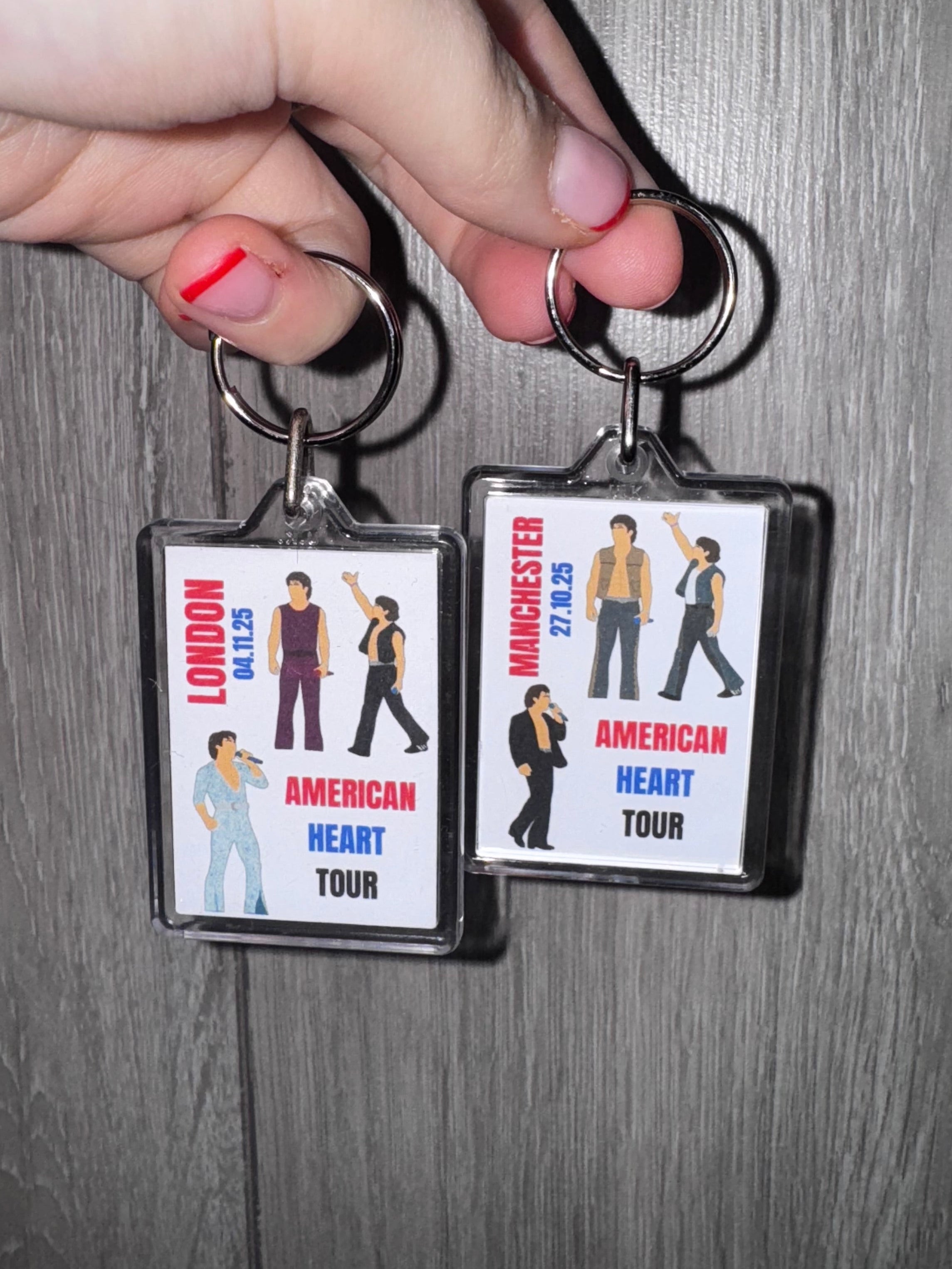 Benson Boone ‘American Heart Tour’ inspired keyrings
