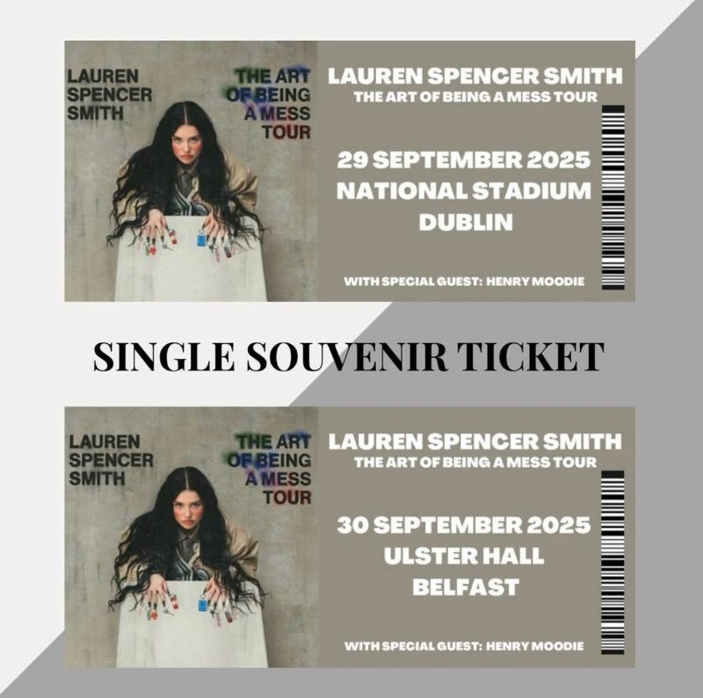 Lauren Spencer-Smith ‘The Art of Being a Mess’ tour inspired souvenir tickets