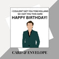 Tom Holland inspired birthday card