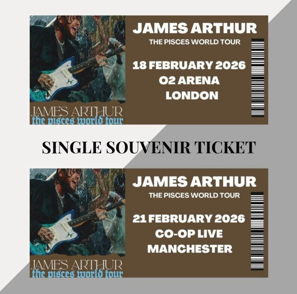 James Arthur ‘Pisces Tour’ inspired souvenir tickets