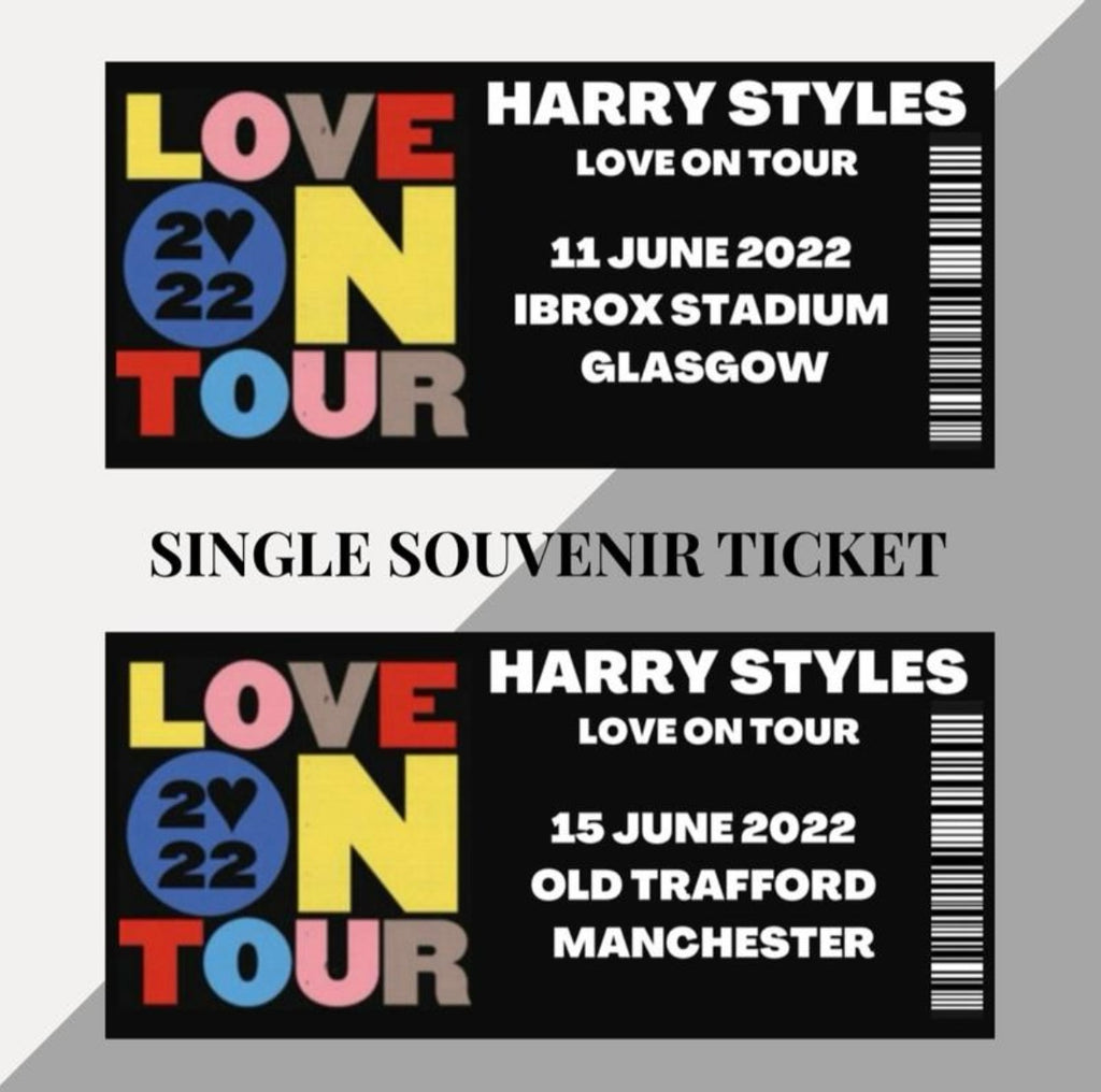 Harry Styles ‘Love On Tour’ inspired souvenir tickets