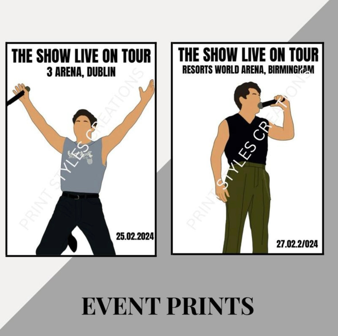 Niall Horan ‘The Show Live On Tour’ inspired event prints