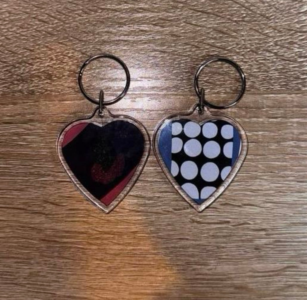 Harry Styles ‘Love on Tour’ inspired heart shaped keyrings