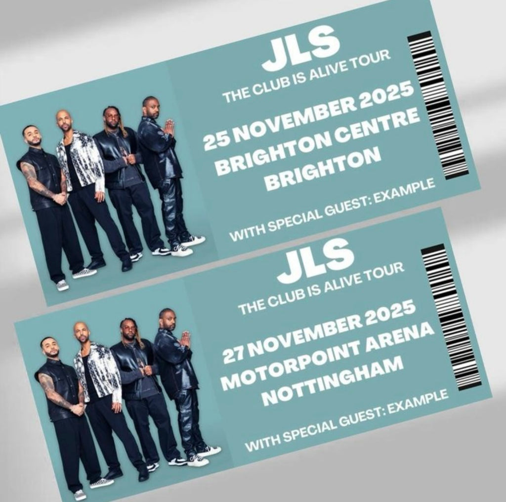 JLS ‘The Club is Alive Tour’ inspired souvenir tickets