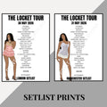 Madison Beer ‘The Locket Tour’ inspired setlist prints