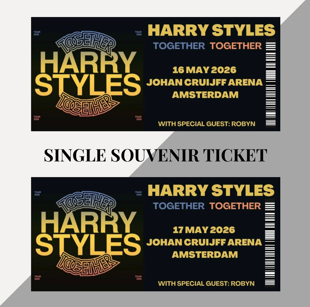 Harry Styles ‘Together Together Tour’ Amsterdam inspired souvenir tickets
