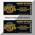 Harry Styles ‘Together Together Tour’ Amsterdam inspired souvenir tickets